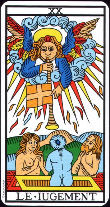 carte du tarot divinatoire le Jugement