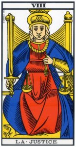 tarot divinatoire de la Justice